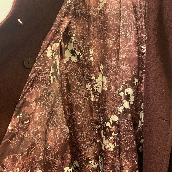 GUESS Women's Burgundy Coat - Picture 3 of 10